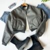 Bomber Jacket de Cuero